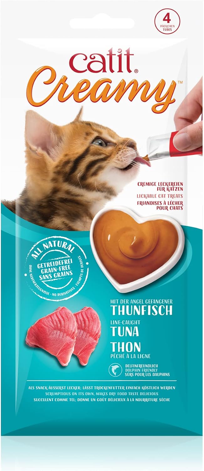 Catit Creamy Treats Line-Caught Tuna 4 x 10g