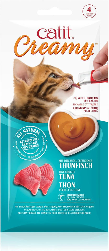 Catit Creamy Treats Line-Caught Tuna 4 x 10g