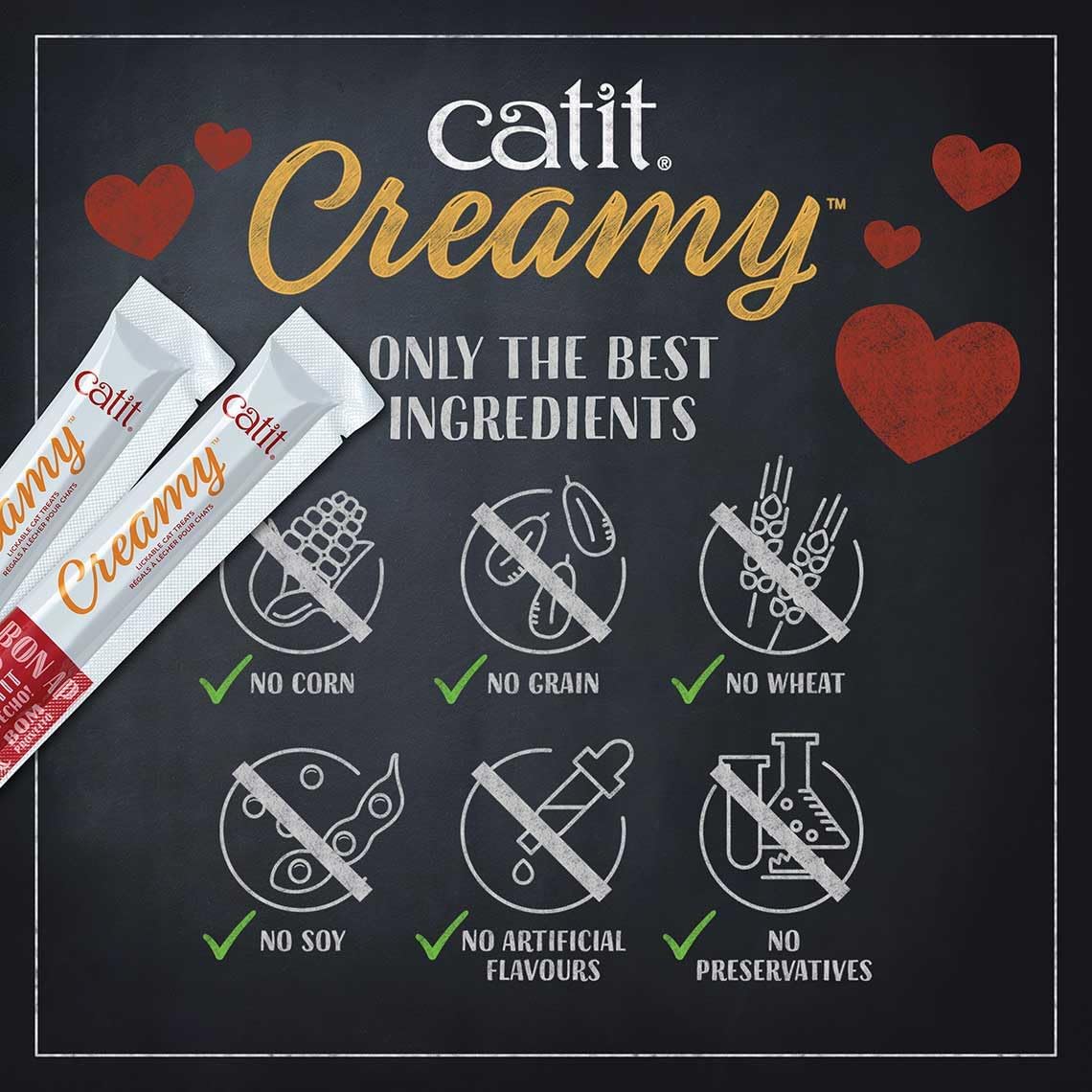 Catit Creamy Treats Line-Caught Tuna 4 x 10g