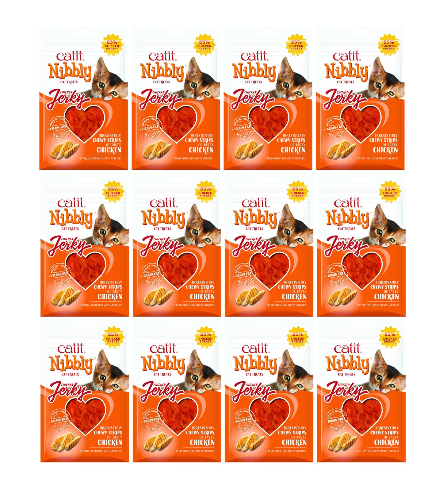 Catit Nibbly Jerky Chicken 30g