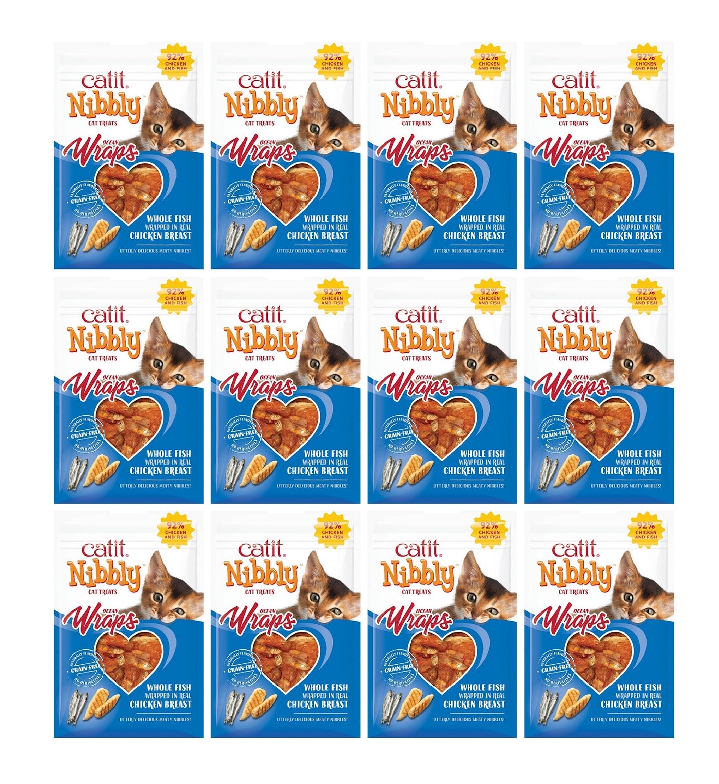 Catit Nibbly Ocean Wraps Chicken & Fish 30g