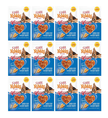 Catit Nibbly Ocean Wraps Chicken & Fish 30g