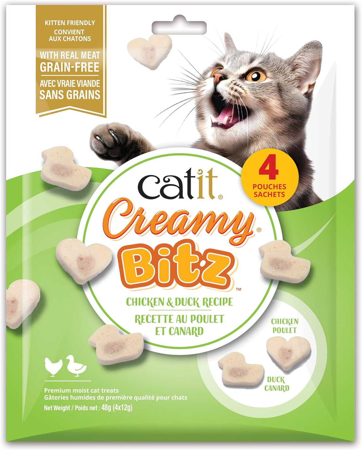 Catit Creamy Blitz Chicken & Duck 4pk
