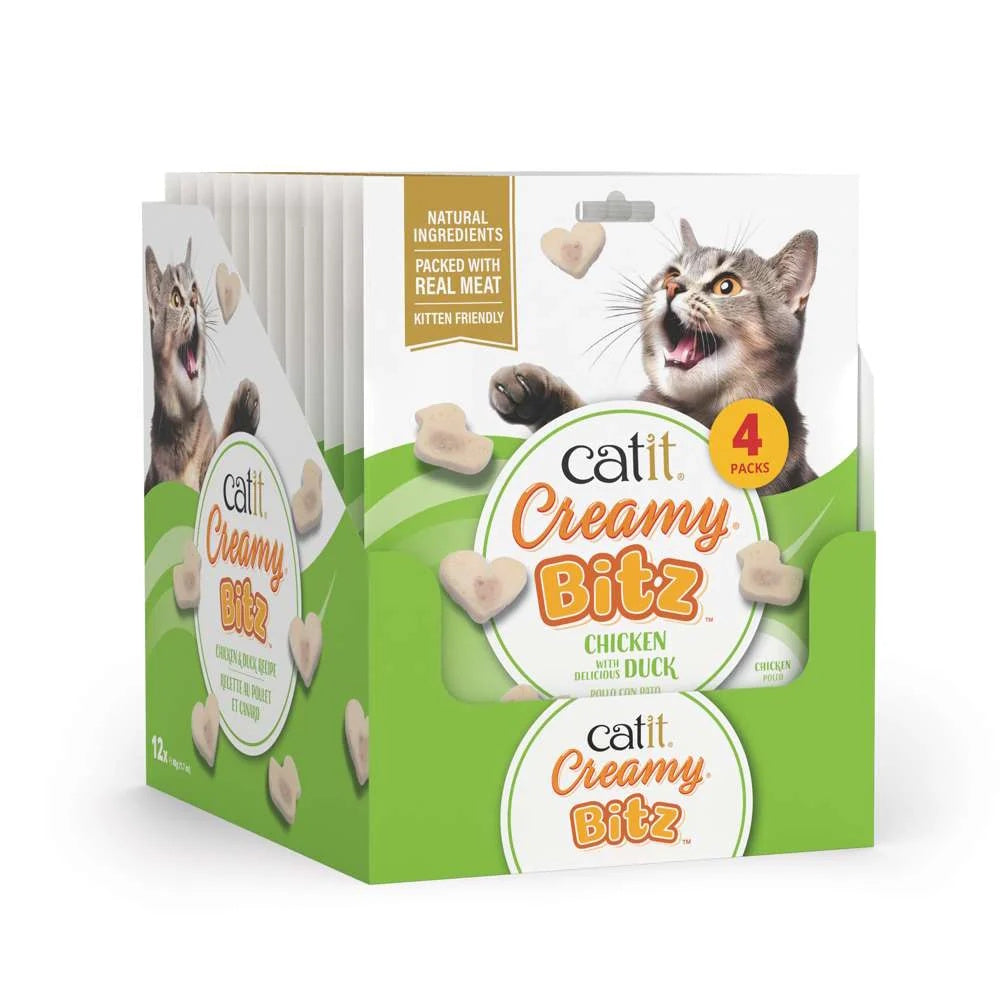 Catit Creamy Blitz Chicken & Duck Cat Treats 4pk