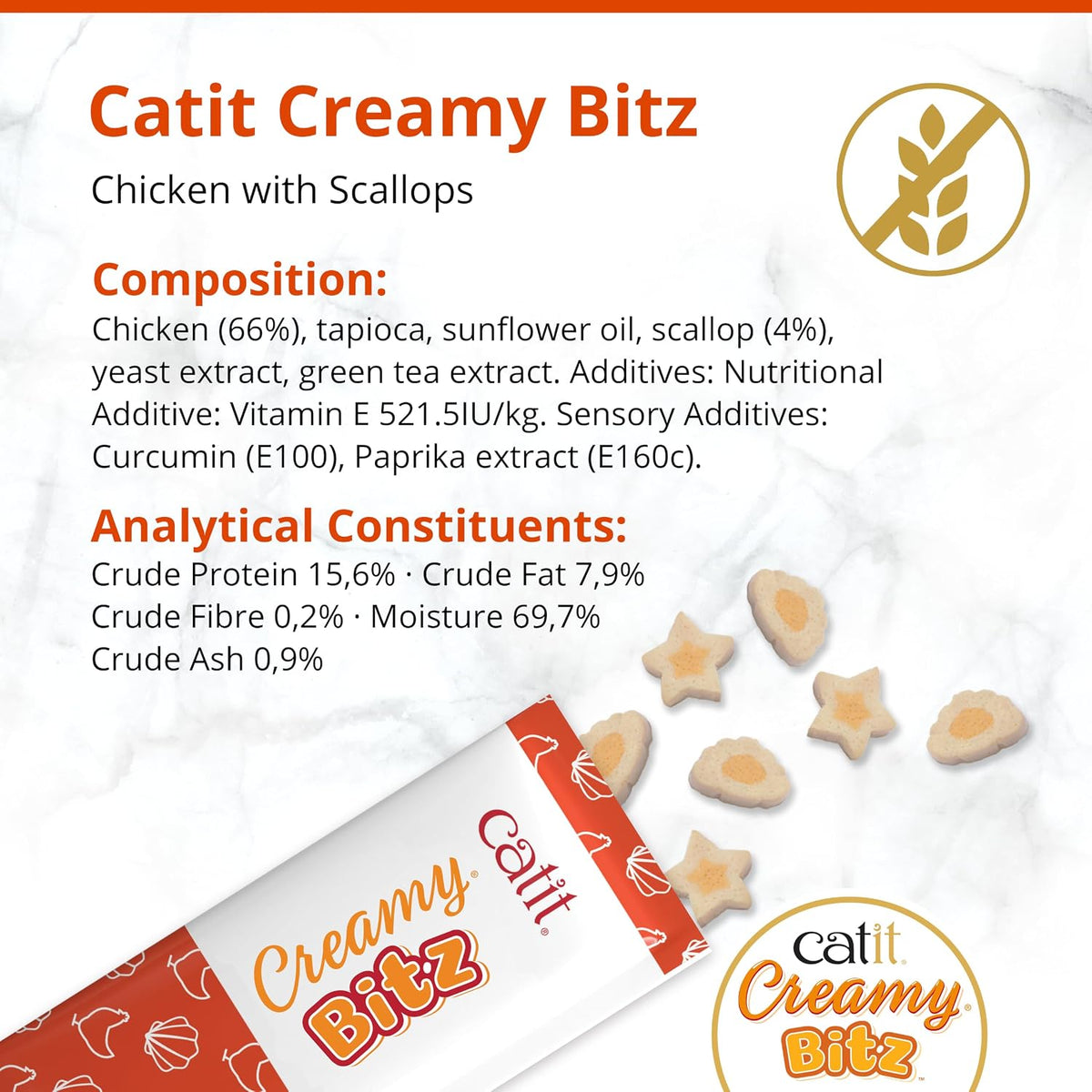 Catit Creamy Blitz Chicken & Scallops 4pk