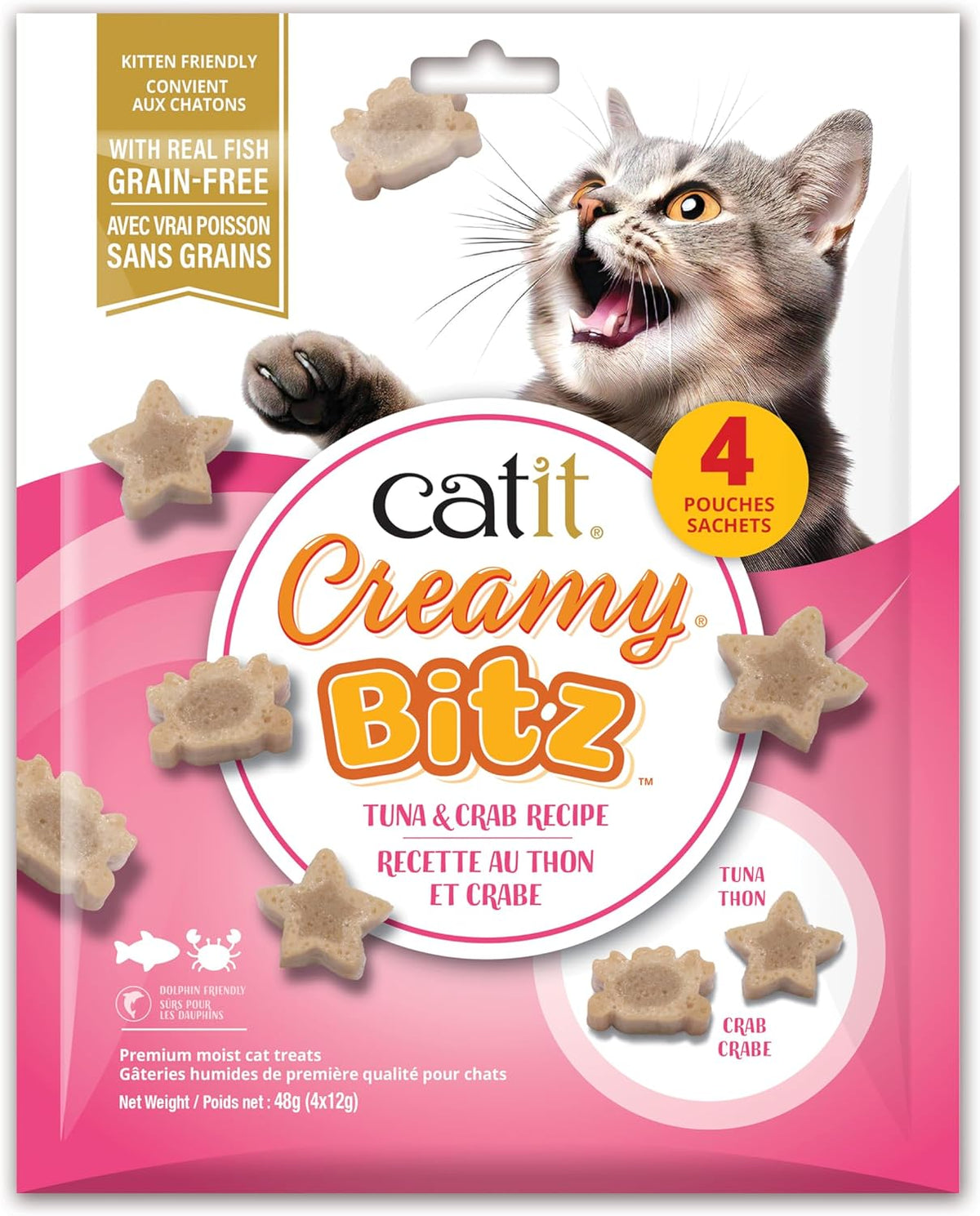 Catit Creamy Blitz Tuna & Crab 4pk