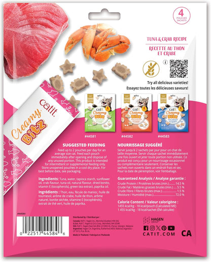 Catit Creamy Blitz Tuna & Crab 4pk