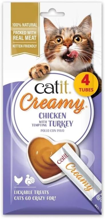 Catit Creamy Treats Chicken & Turkey 4 x 10g