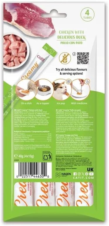 Catit Creamy Treats Chicken & Duck 4 x 10g