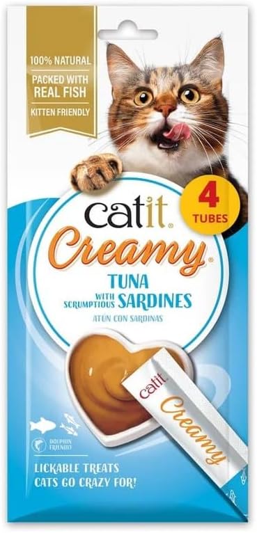 Catit Creamy Treats Tuna & Sardines 4 x10g