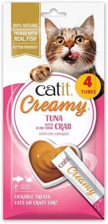 Catit Creamy Tuna & Crab 4 x 10g