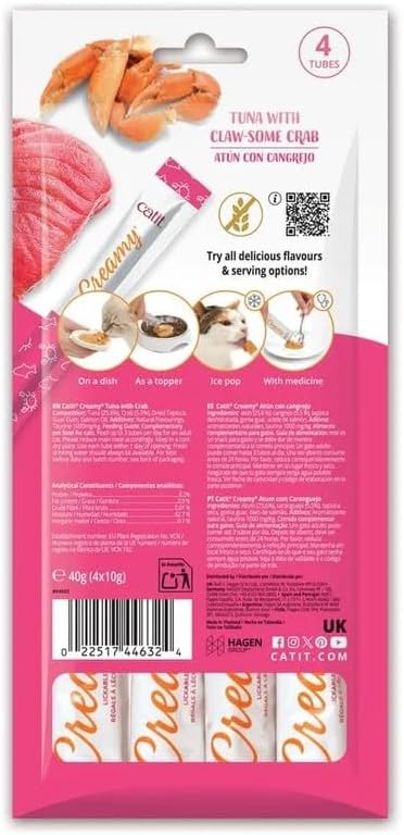 Catit Creamy Tuna & Crab 4 x 10g