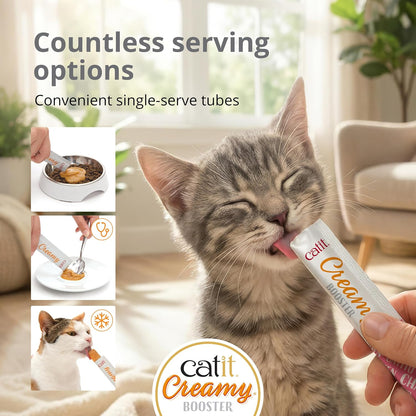 Catit Creamy Booster Tuna For Kittens 4 x 10g