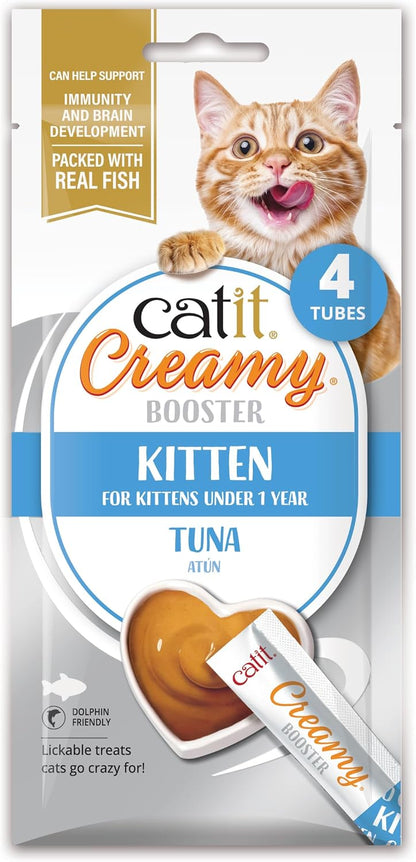 Catit Creamy Booster Tuna For Kittens 4 x 10g