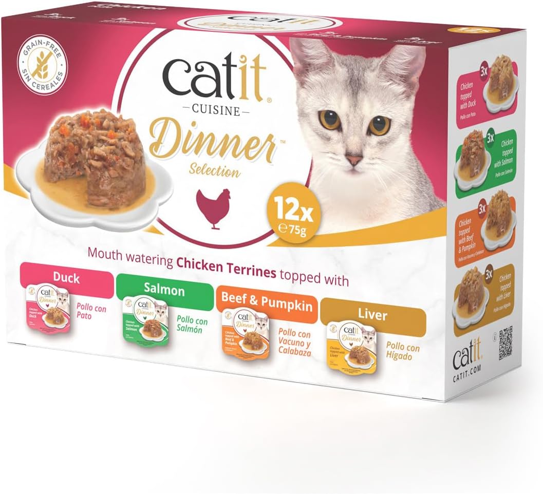 Catit Chicken Dinner Variety Pack 12 x75g