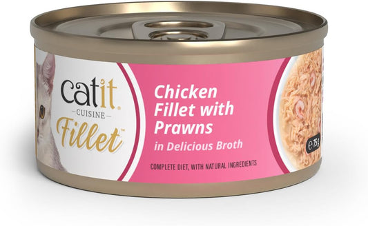 Catit Chicken Fillet With Prawns In Delicious Broth 75g