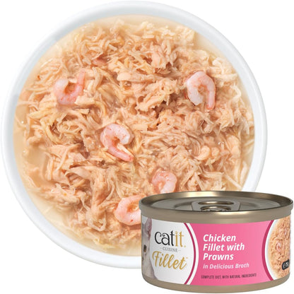 Catit Chicken Fillet With Prawns In Delicious Broth 75g