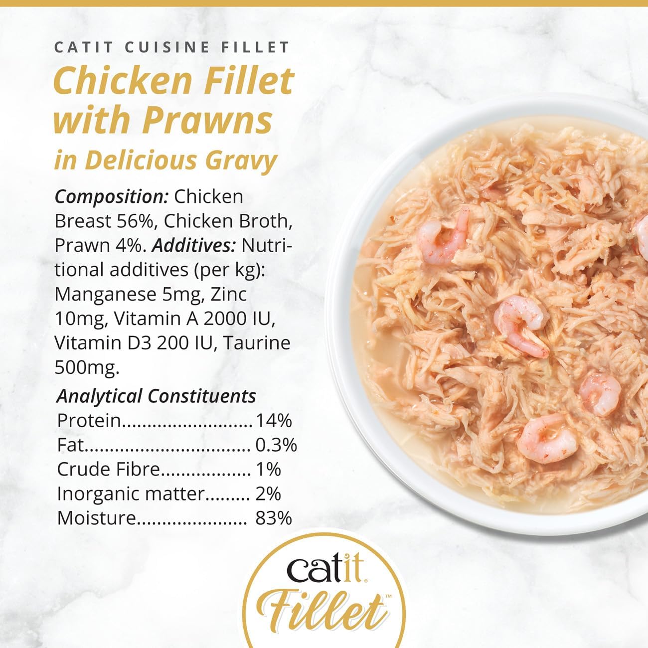 Catit Chicken Fillet With Prawns In Delicious Broth 75g