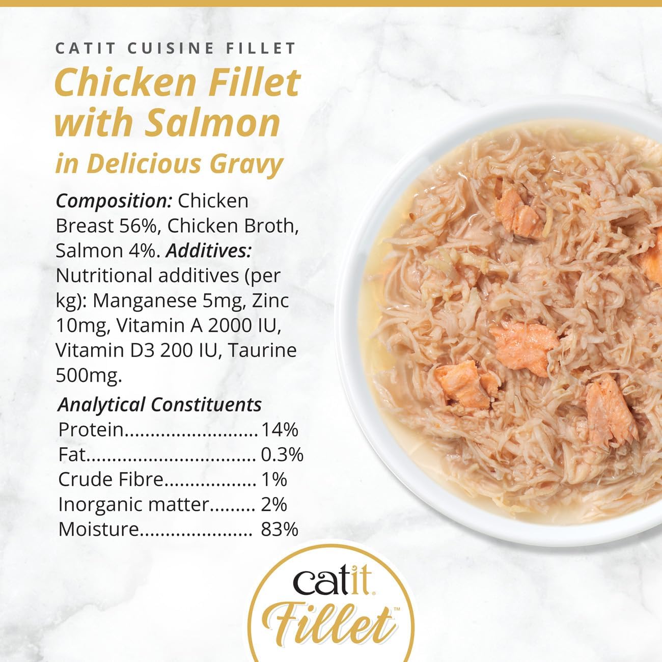 Catit Chicken Fillet With Salmon In Delicious Broth 75g