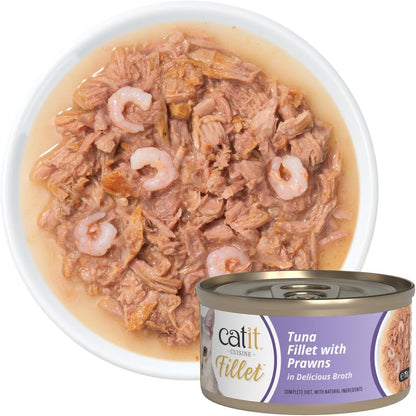 Catit Tuna Fillet With Prawns In Delicious Broth 75g