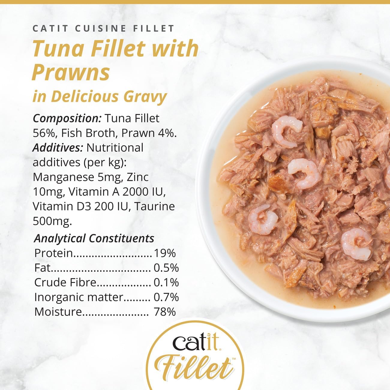 Catit Tuna Fillet With Prawns In Delicious Broth 75g