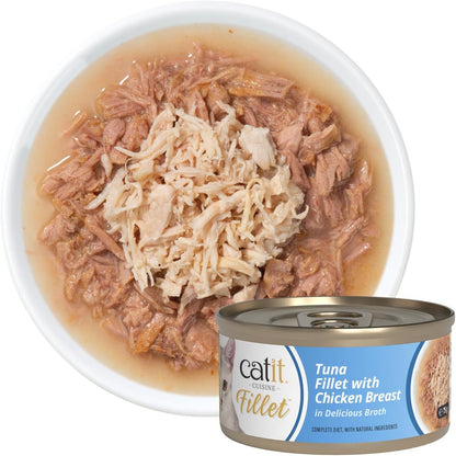 Catit Tuna Fillet With Chicken In Delicious Broth 75g