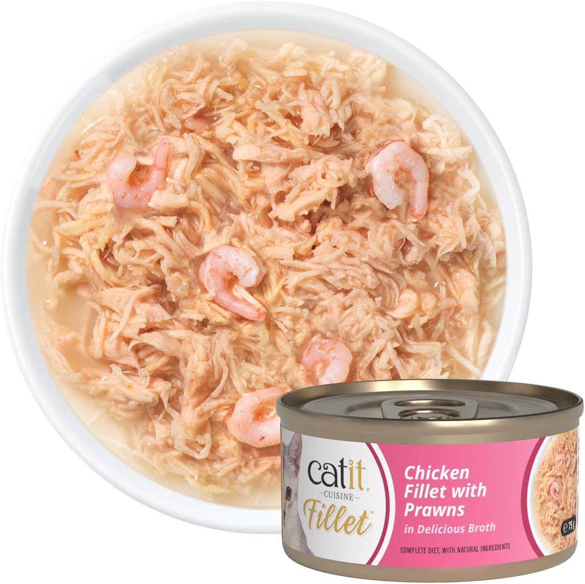 Catit Chicken Fillet In Delicious Broth Variety Pack 12 x 75g