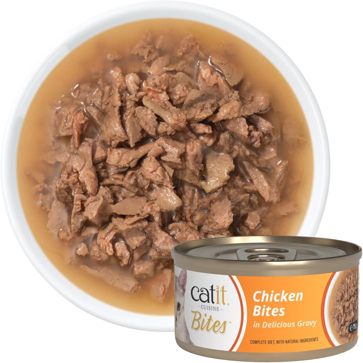 Catit Chicken Bites In Delicious Gravy 75g