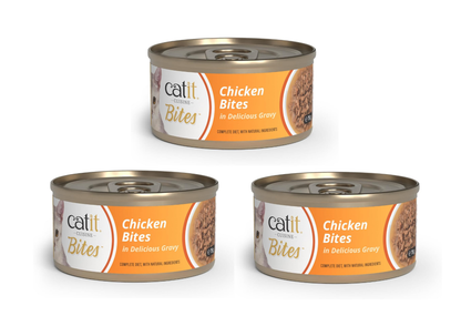 Catit Chicken Bites In Delicious Gravy 75g