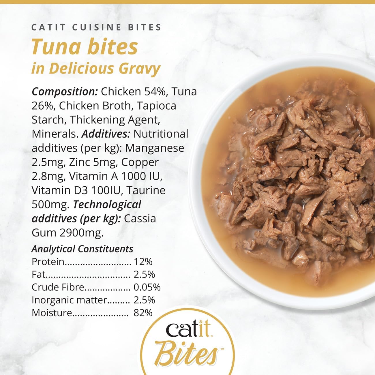 Catit Tuna Bites In Delicious Gravy 75g