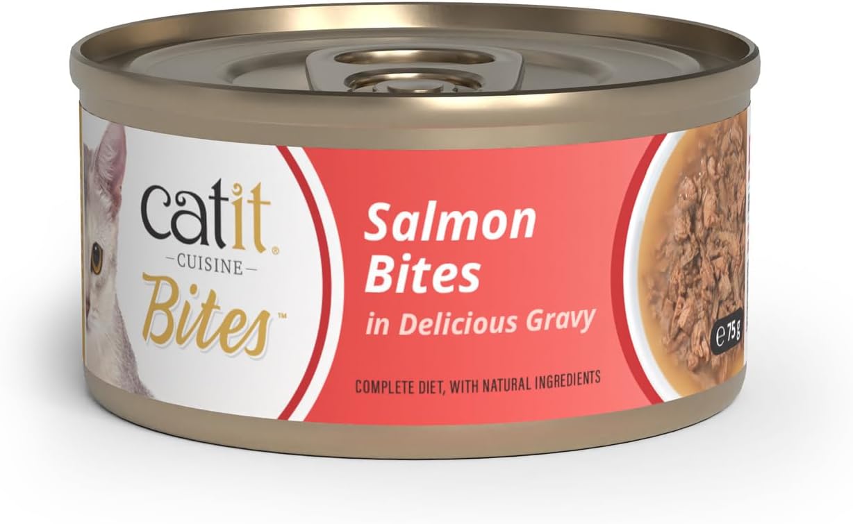 Catit Salmon Bites In Delicious Gravy 75g
