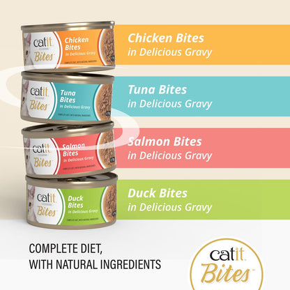 Catit Bites In Gravy Variety Pack 12 x 75g