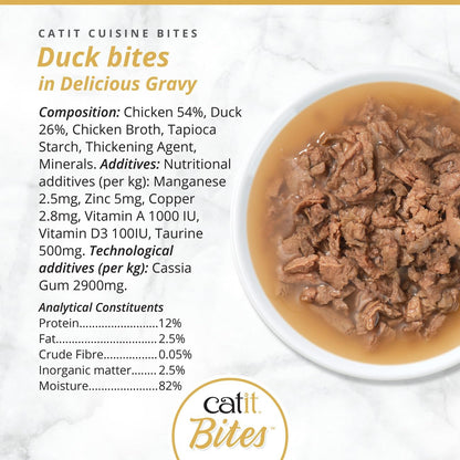 Catit Bites In Gravy Variety Pack 12 x 75g