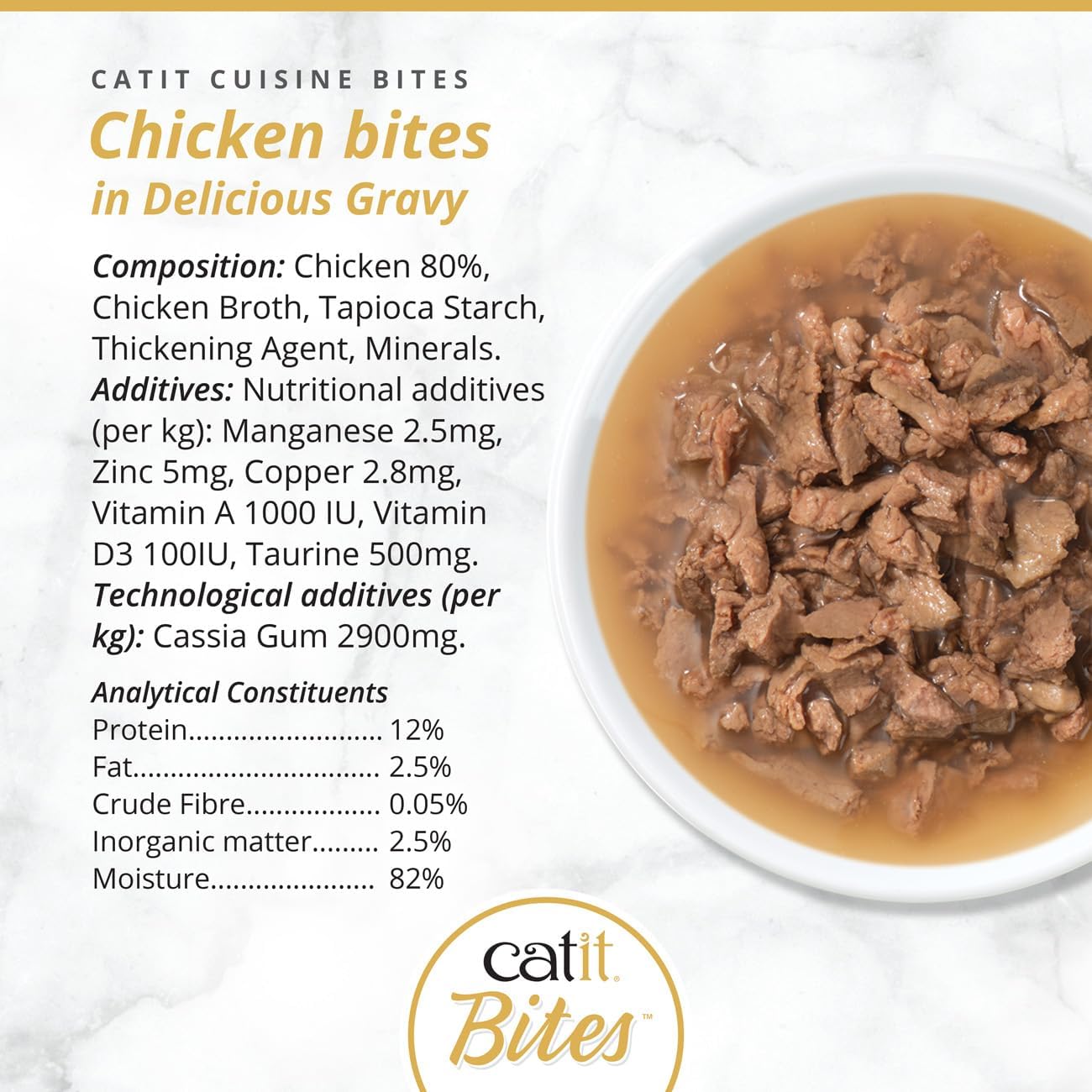 Catit Bites In Gravy Variety Pack 12 x 75g