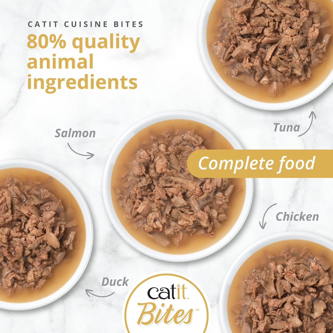Catit Bites In Gravy Variety Pack 12 x 75g