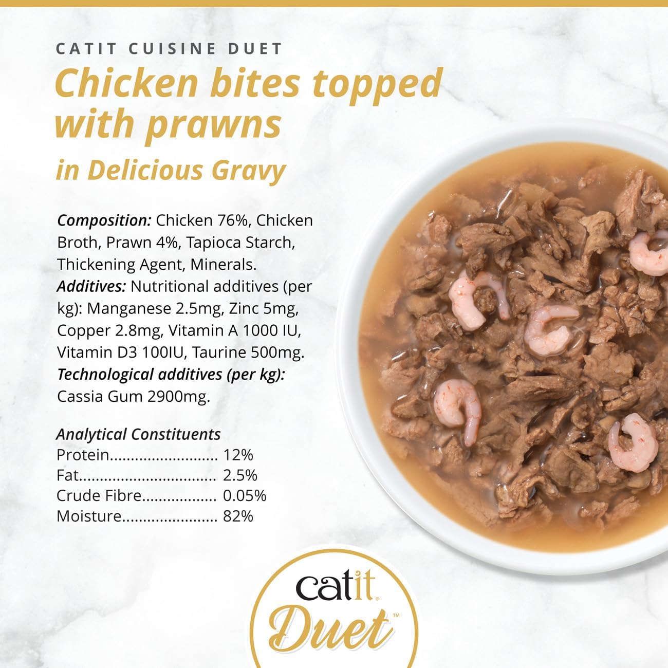 Catit Duet Chicken With Prawns 75g