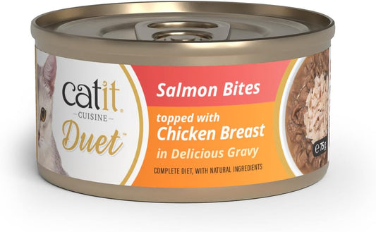 Catit Duet Salmon With Chicken 75g
