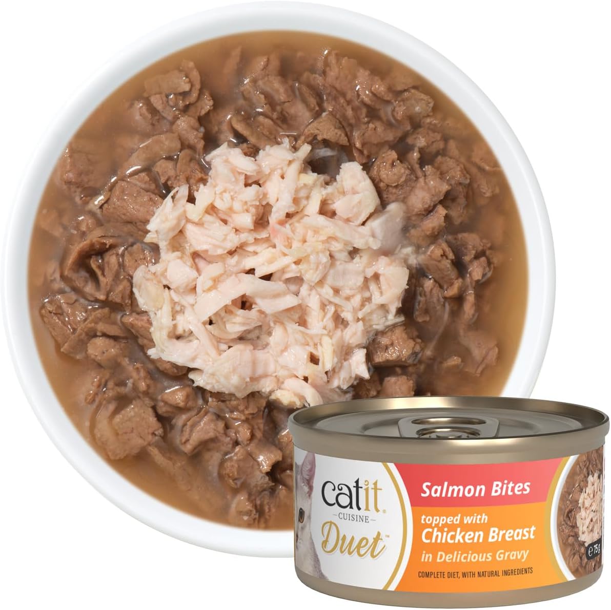 Catit Duet Salmon With Chicken 75g