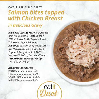 Catit Duet Salmon With Chicken 75g