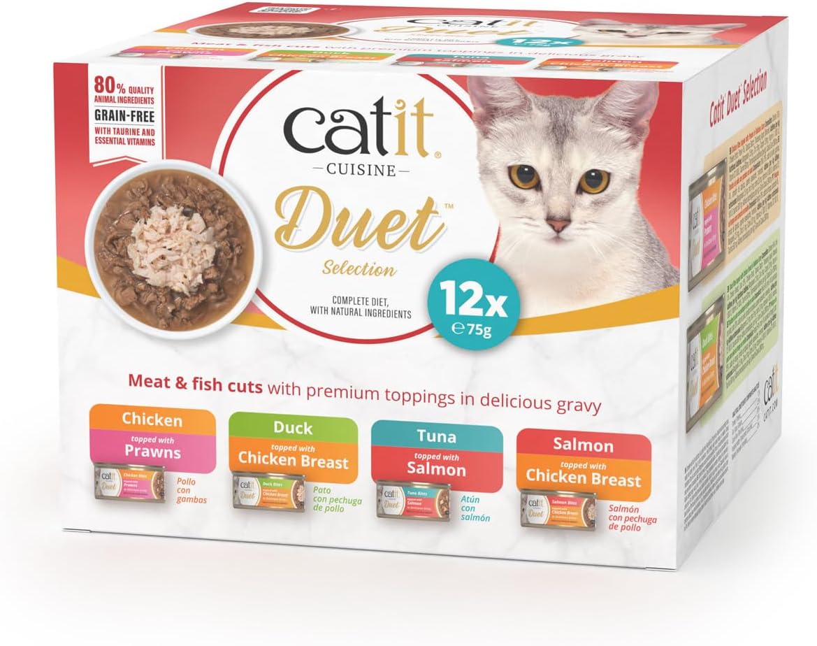 Catit Duet Variety Pack 12 x 75g – Wundapets
