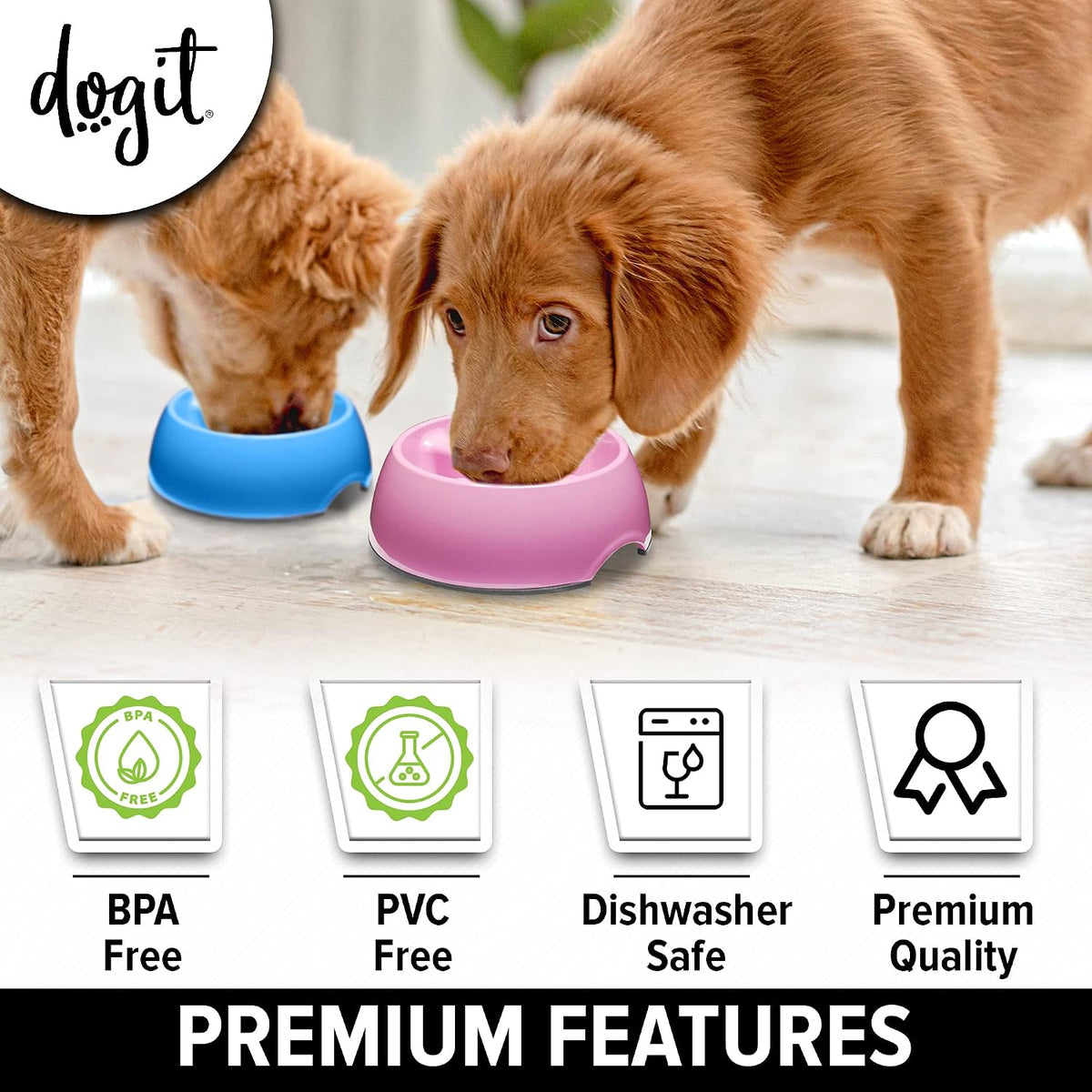 Hagen Dogit Anti Gulp Dish Small Pink Dog Food Bowl