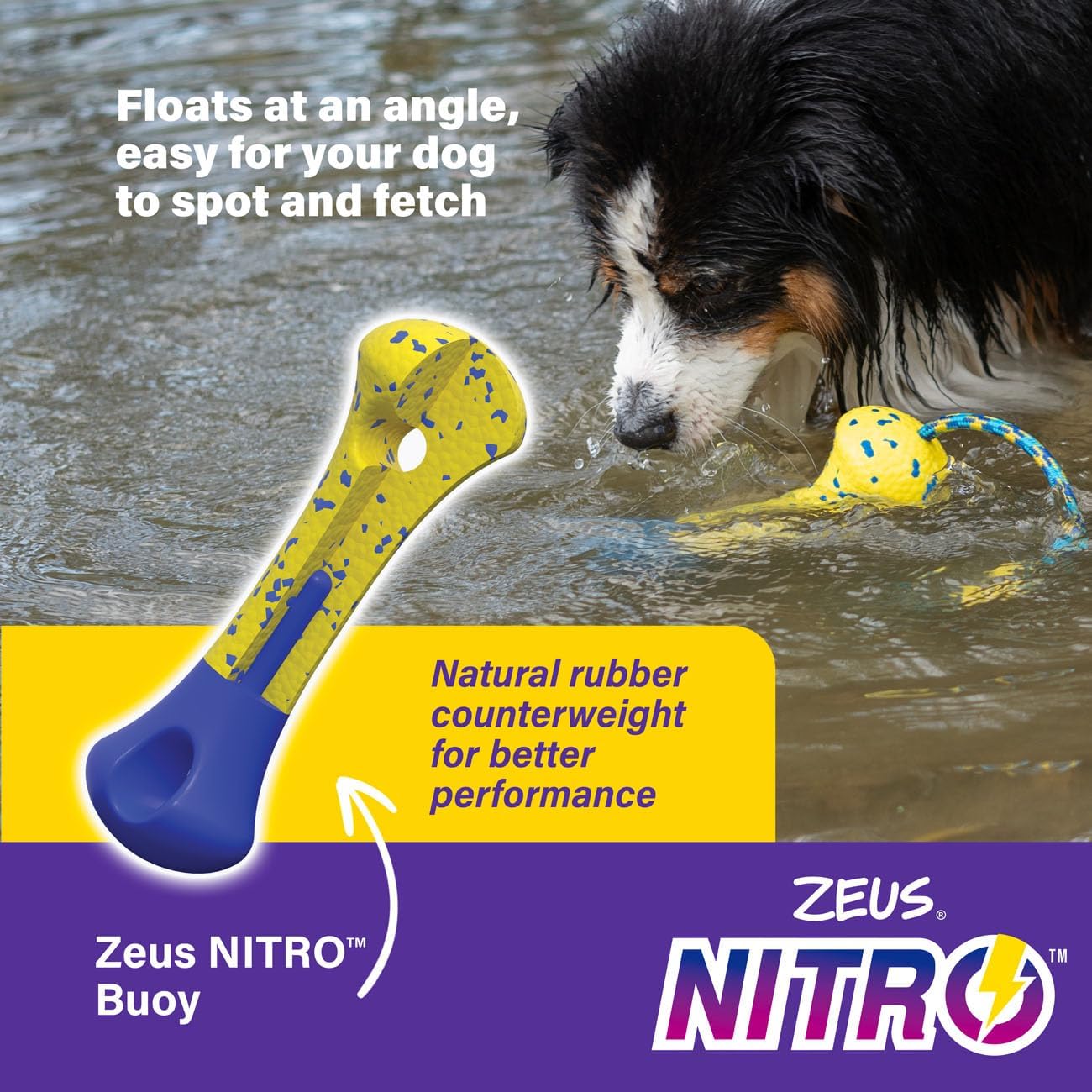Zeus Nitro Weighted Buoy With Rope 26cm