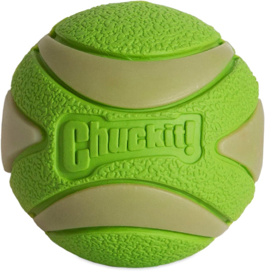 Chuckit! Max Glow Ultra Squeaker Ball Medium 1pk 6.3cm