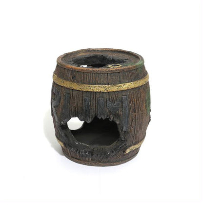 Rosewood Barrel Cave Small Aquarium Decoration