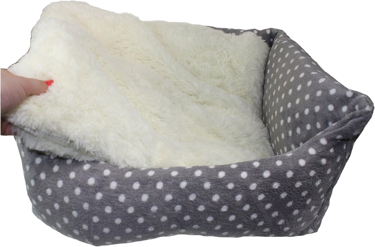 Rosewood 40 Winks Grey Cream Spot Bed