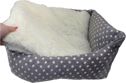 Rosewood 40 Winks Grey Cream Spot Bed