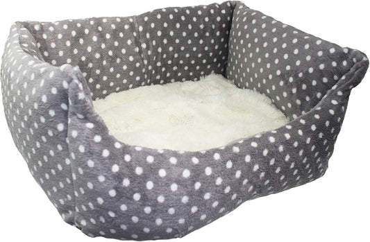 Rosewood 40 Winks Grey Cream Spot Bed