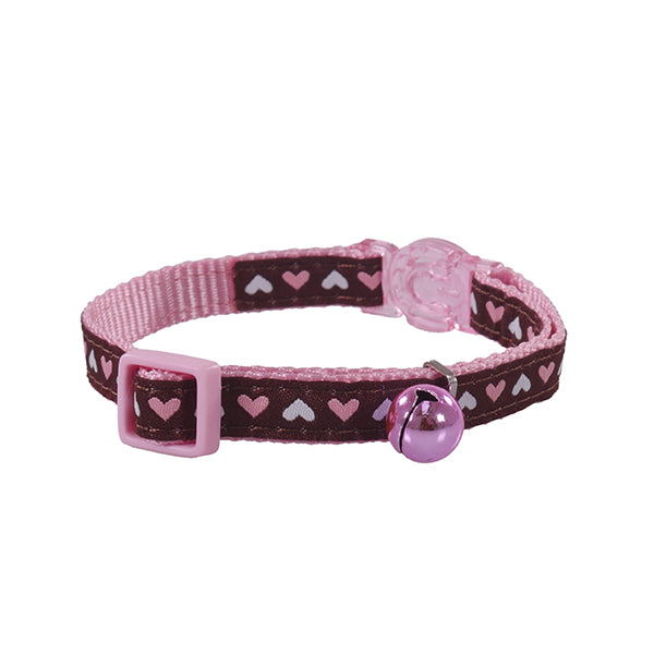 Rosewood Cat Hearts Cat Collar Pink