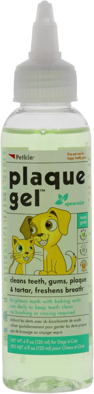 Petkin Dental Plaque Gel 120ml For Dogs And Cats