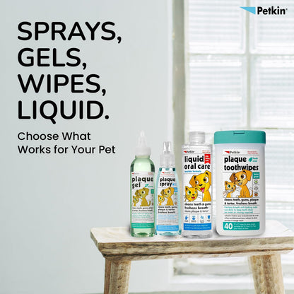 Petkin Dental Plaque Gel 120ml For Dogs And Cats